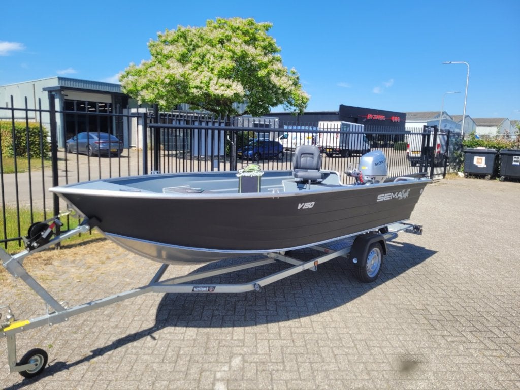 Nieuwe Set SemaCraft V150, Aluminium Honda 30, trailer, Watersport en Boten, Ophalen, 30 tot 50 pk, Viertaktmotor, 30 pk