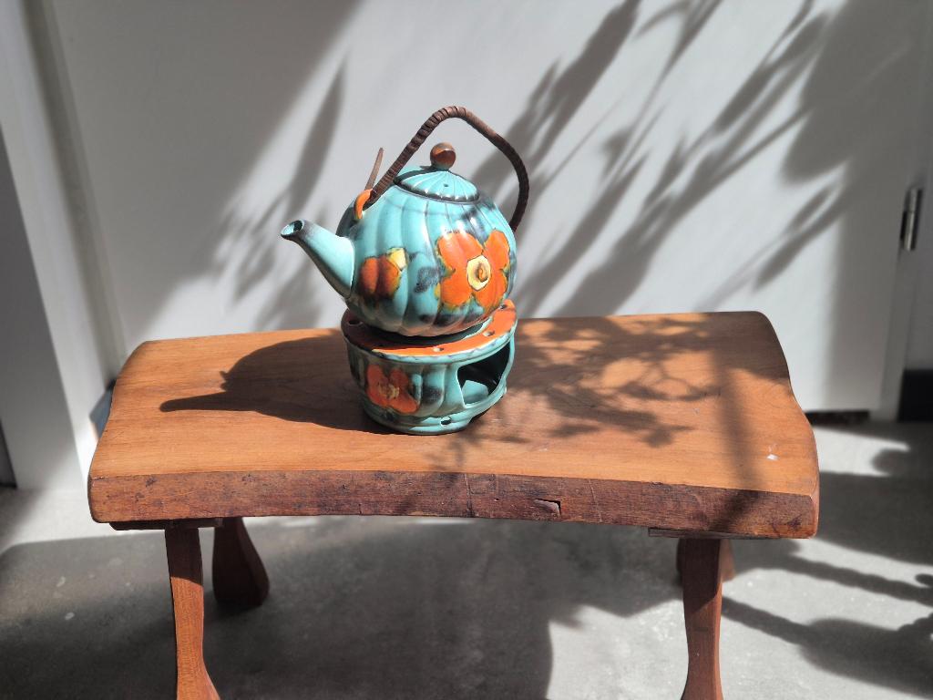 Oude karamische gekleurde theepot, Ophalen of Verzenden