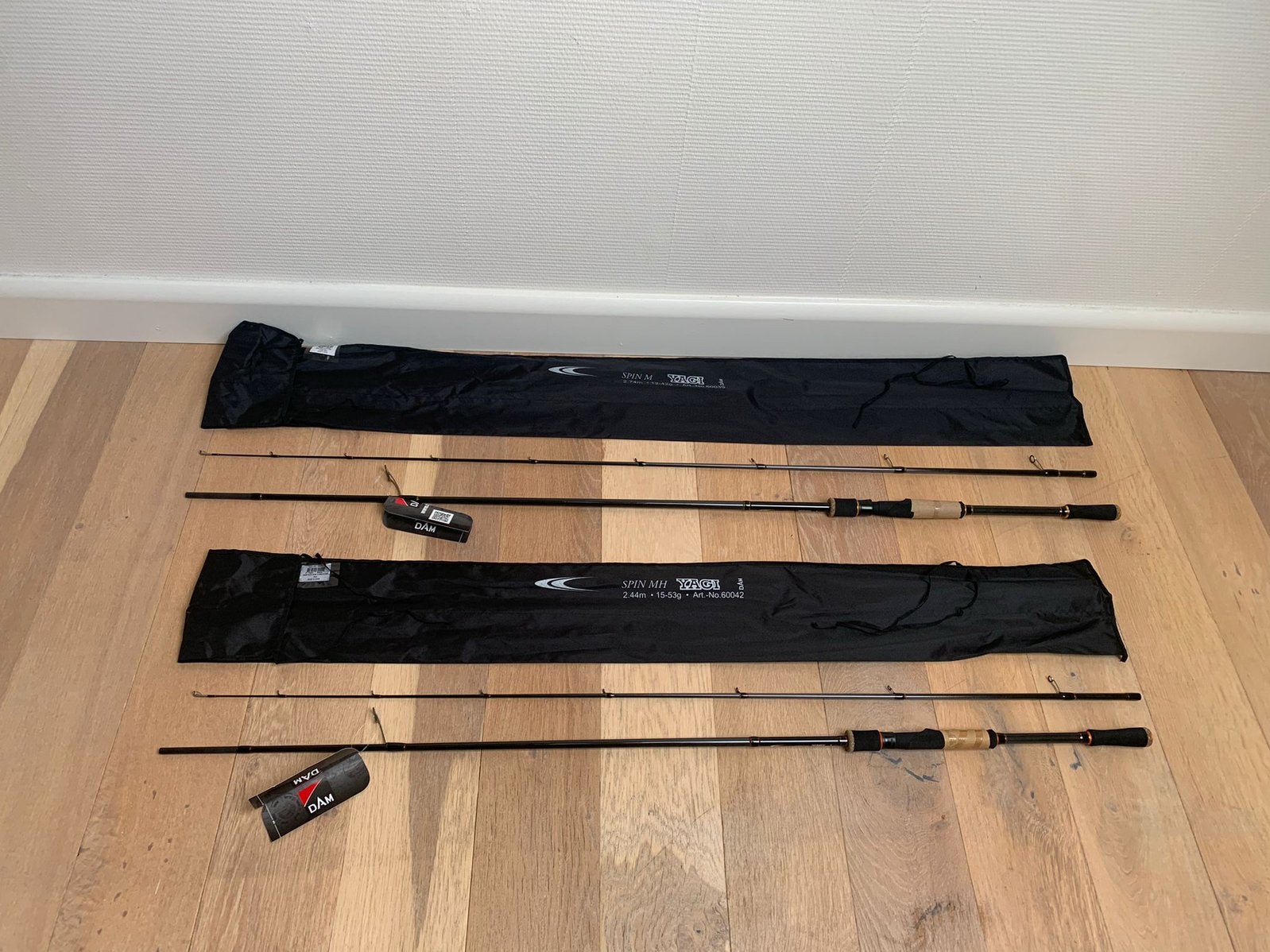Nieuwe Dam Yagi spinhengels, 2.40m 15-53 gr & 2.70m 12-42 gr, Dam, Werphengel, Nieuw, Ophalen of Verzenden