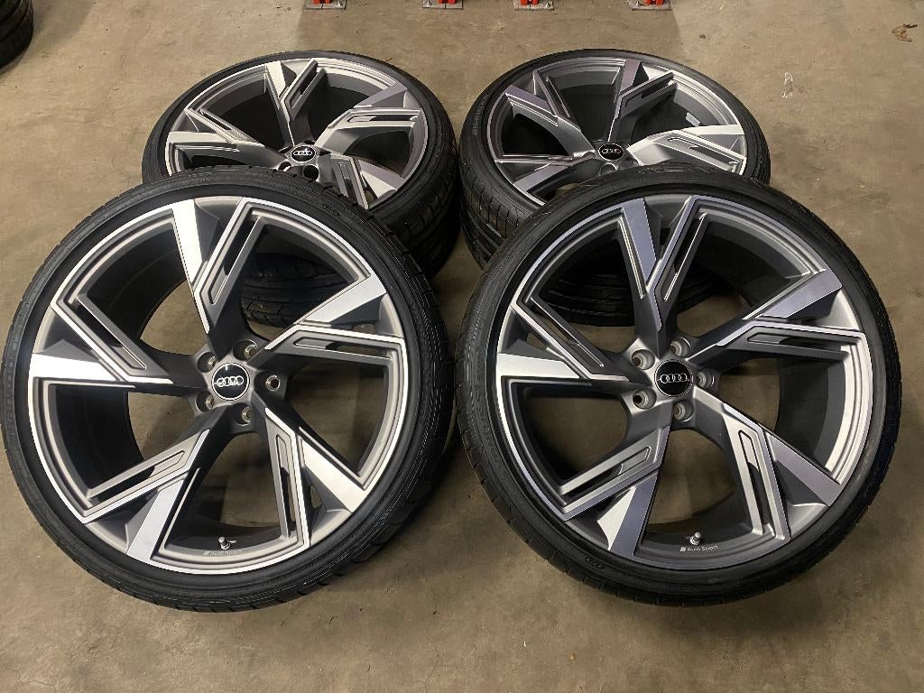 NIEUW 22 inch originele velgen + zomerbanden Audi RS6 RS7, Audi, 285 mm, Banden en Velgen, Nieuw