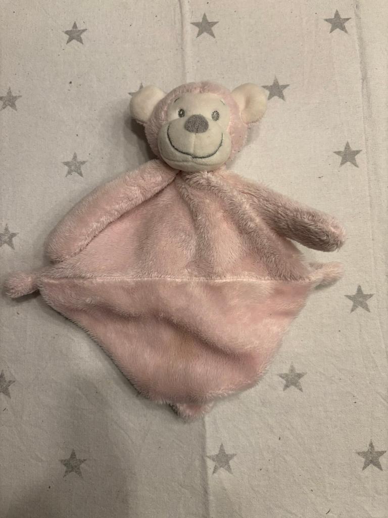 Roze aap knuffeldoekje vib very important baby!, Ophalen of Verzenden, Zo goed als nieuw, Overige typen