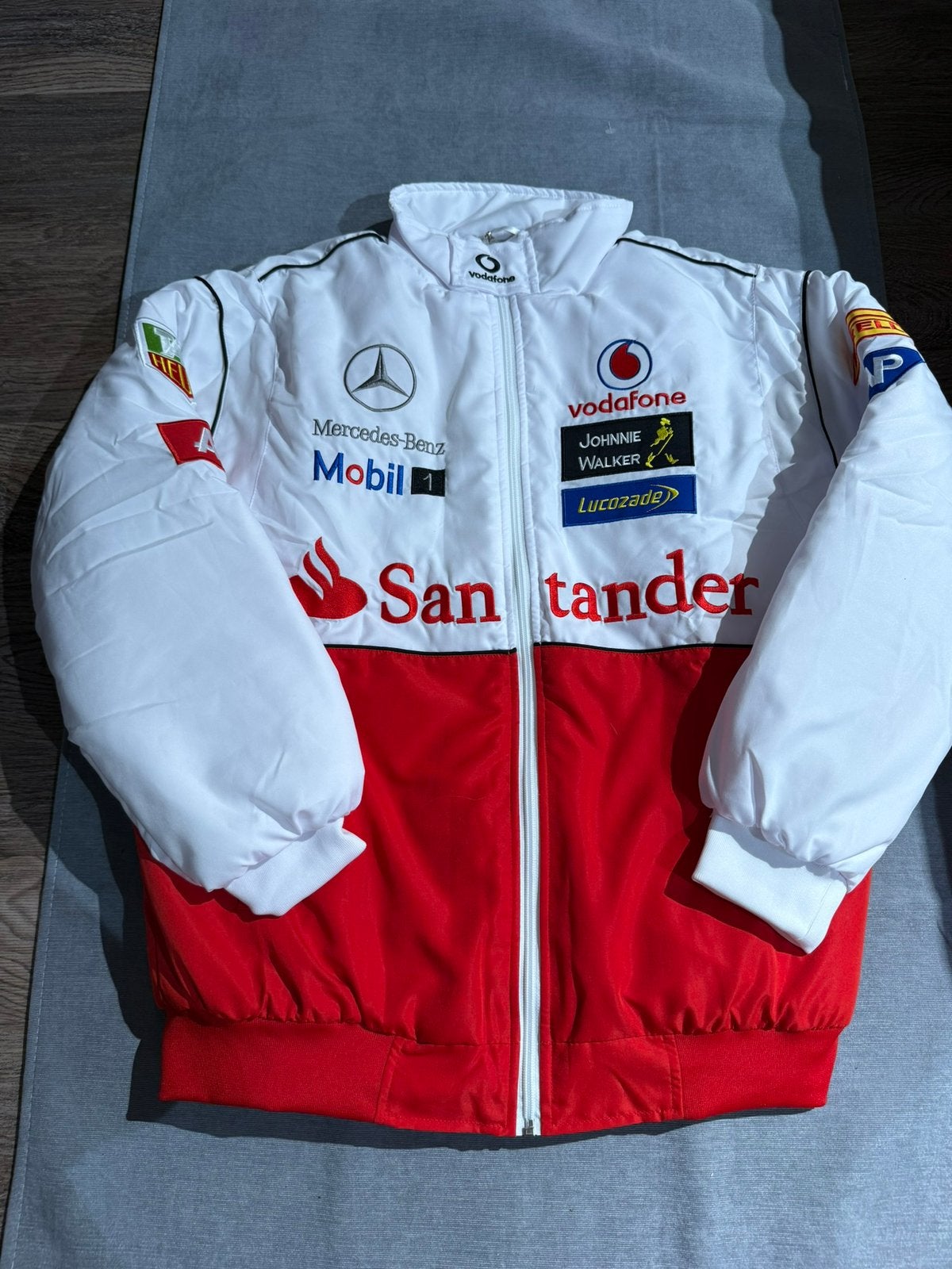 Mercedes Racing Bomberjack (Maat L) Vintage Formula 1 Style, Kleding | Heren, Ophalen of Verzenden, Zo goed als nieuw, Maat 52/54 (L)