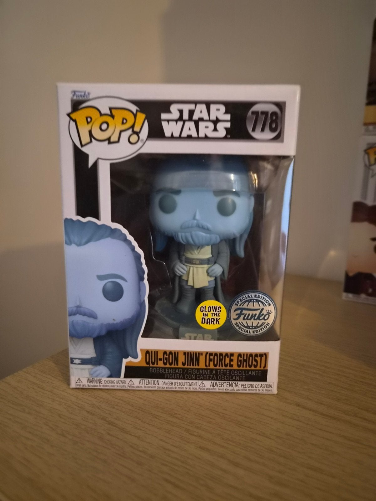 Funko Pop! Star Wars Qui-Gon Jinn (Force Ghost) #778, Ophalen of Verzenden, Nieuw, Beeldje of Buste