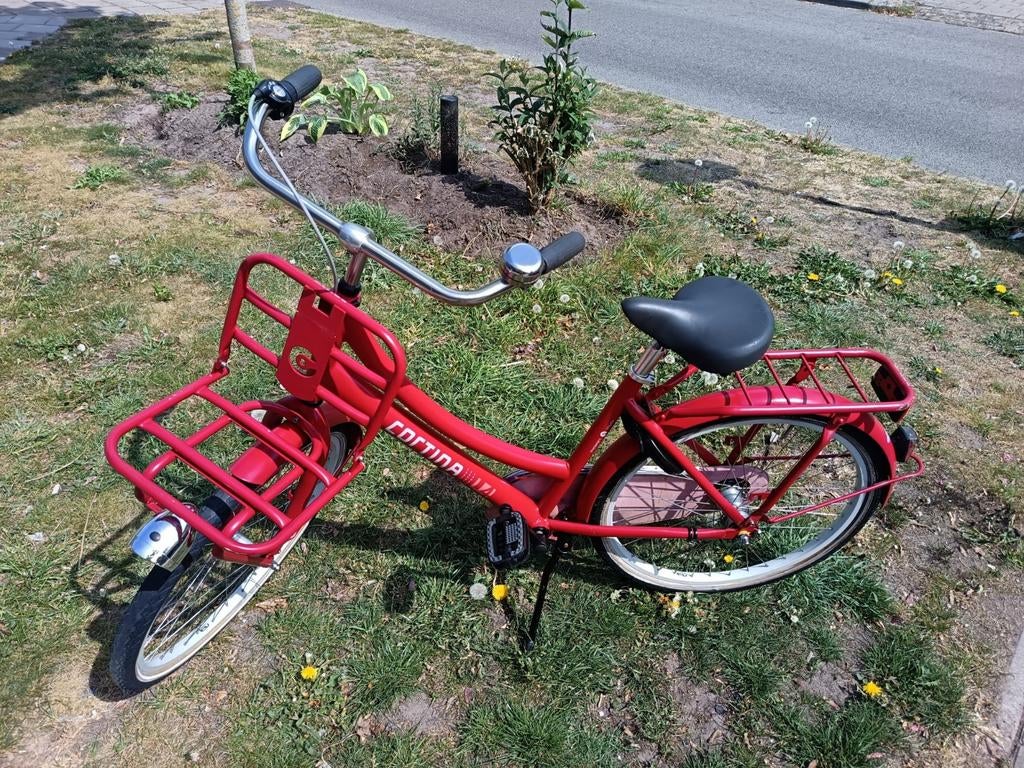 Cortina U4 24 inch meisjesfiets, Ophalen, Terugtraprem, Cortina U4 transportfiets, Versnellingen