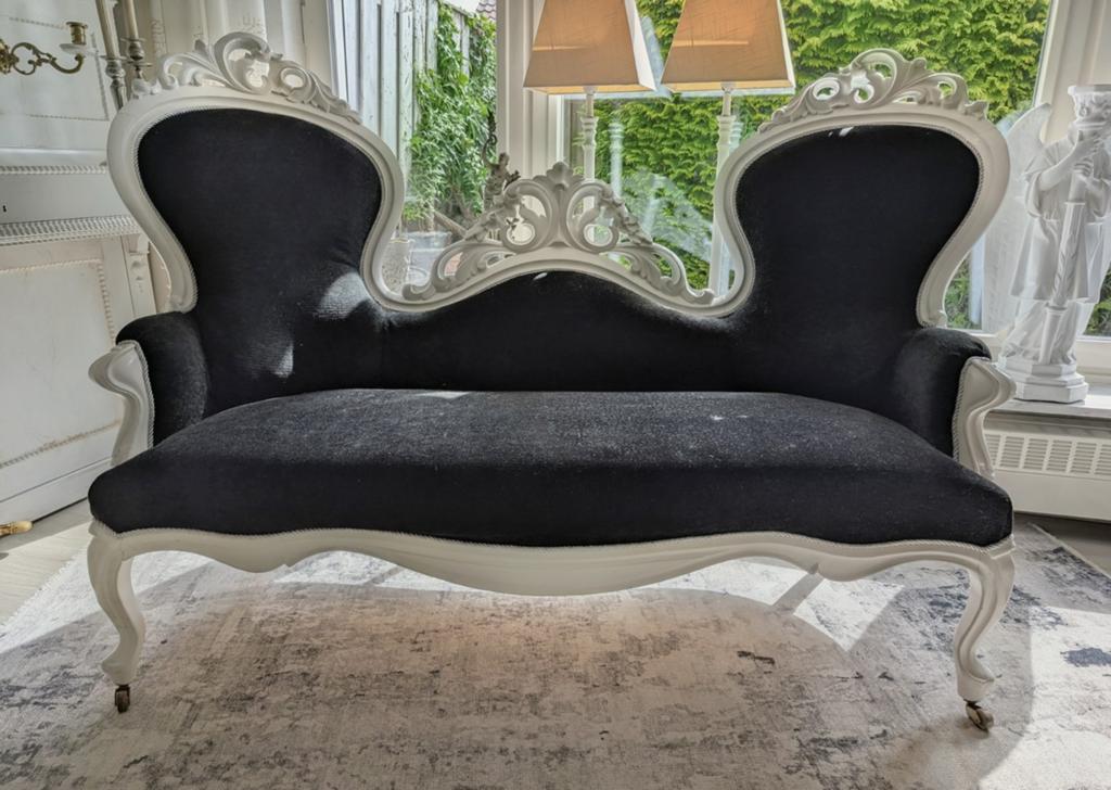 Antieke Louis XV Stijl Canapé Bank(vlinderbank), Ophalen