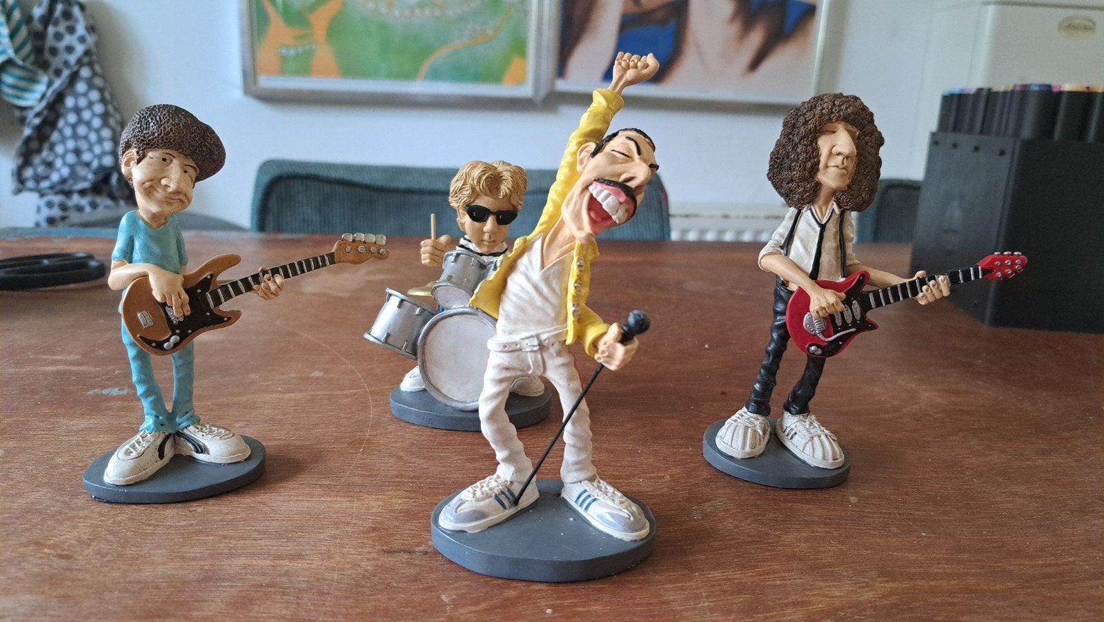 Queen figuren groep Freddie Mercury, Brian May, Verzamelen, Film en Tv, Ophalen of Verzenden, Actiefiguur of Pop