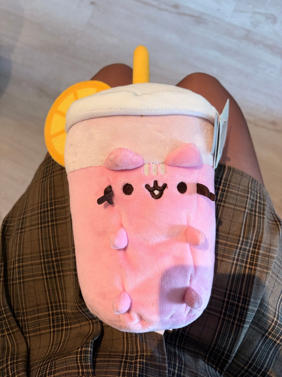 Pusheen Lemonade Pluche Knuffel - Roze Limonade Sip, Overige merken, Overige karakters, Nieuw, Ophalen of Verzenden