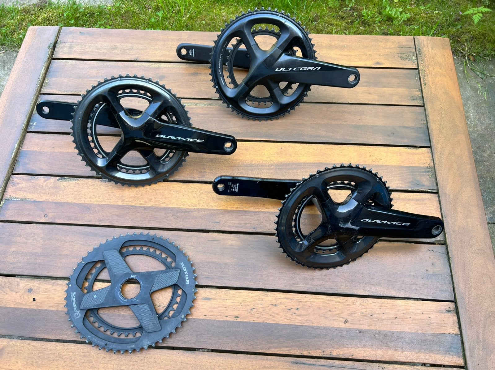 Dura ace ultegra rotor sram en praxis crank beschikbaar, Ophalen of Verzenden, Zo goed als nieuw, Racefiets, Crankstel of Pedalen