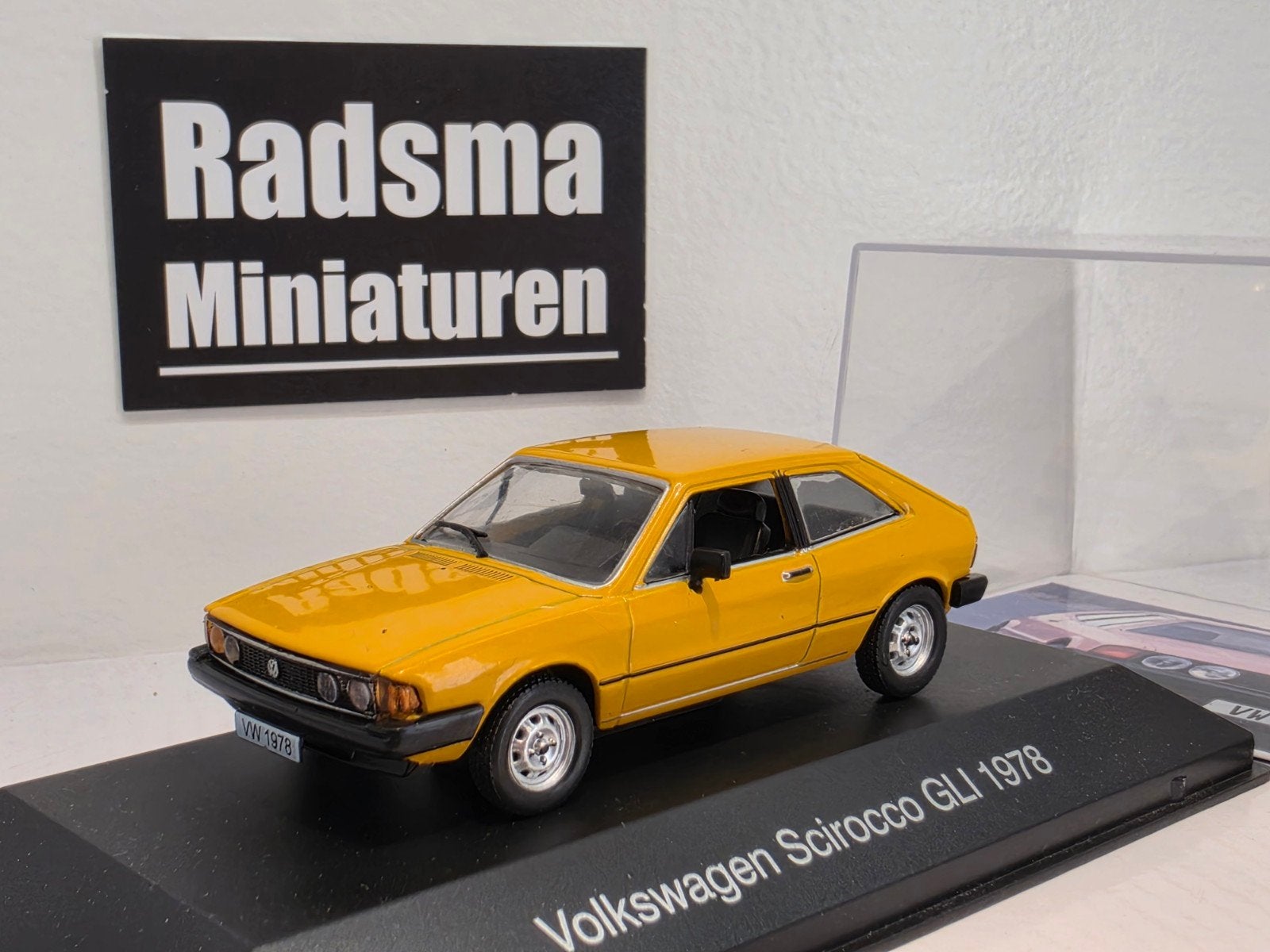 Volkswagen Scirocco GLI 1978 - Oranje - 1:43 Ixo/altaya, Overige merken, Auto, Ophalen of Verzenden, Zo goed als nieuw