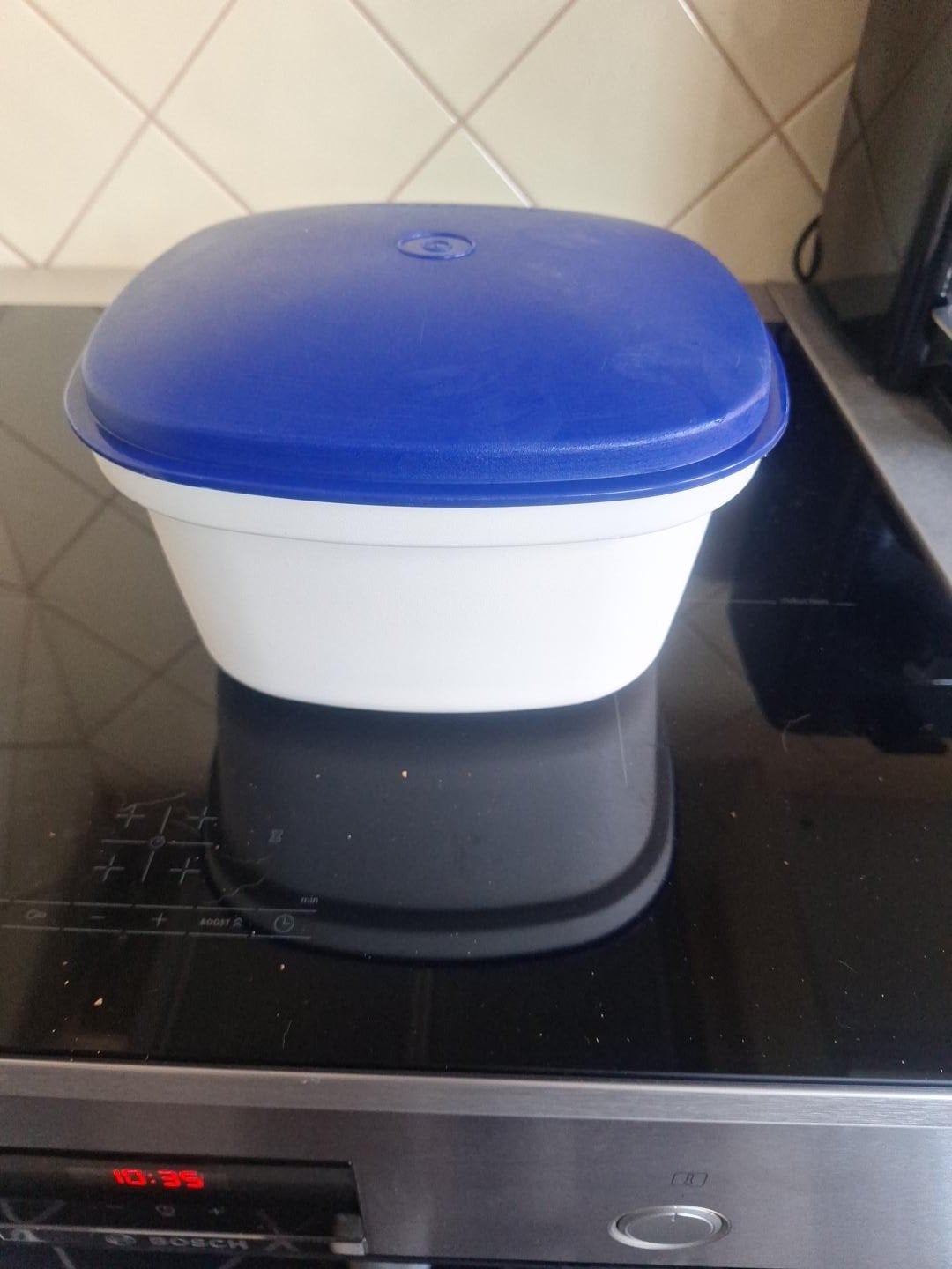 Tupperware Pastakoker met Vergiet & Deksel – Superhandig, Ophalen of Verzenden, Gebruikt, Bak of Kom, Lekvrij