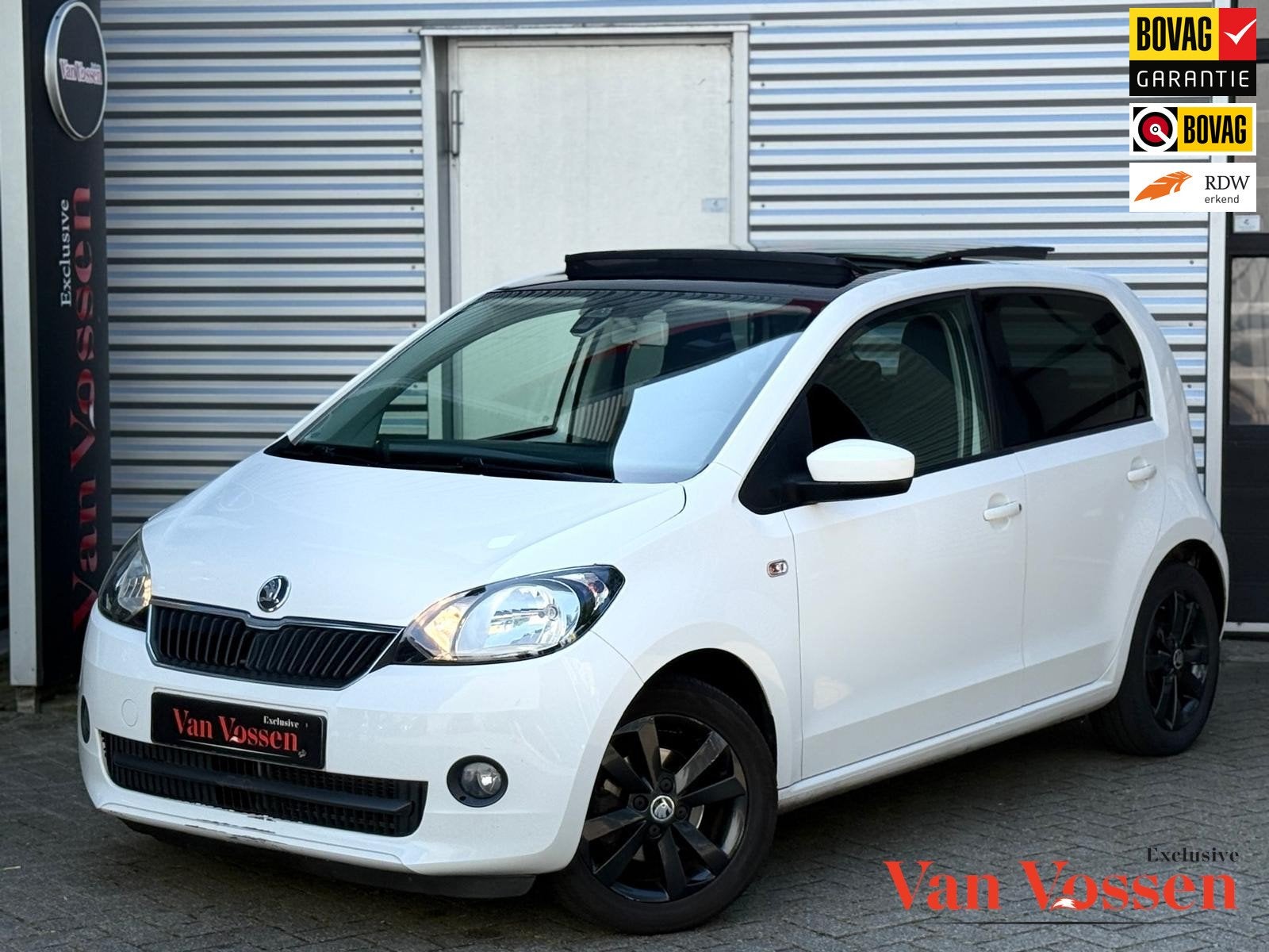 Skoda Citigo 1.0 Greentech Jaar APK|Pano|Cruise|Airco|Start-, Voorwielaandrijving, Stof, Gebruikt, Zwart