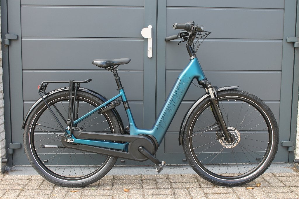 Trek e-bike District+ 3 dames lage instap maat 45 (S) 683km, Fietsen en Brommers, Elektrische fietsen, Zo goed als nieuw, Minder dan 47 cm