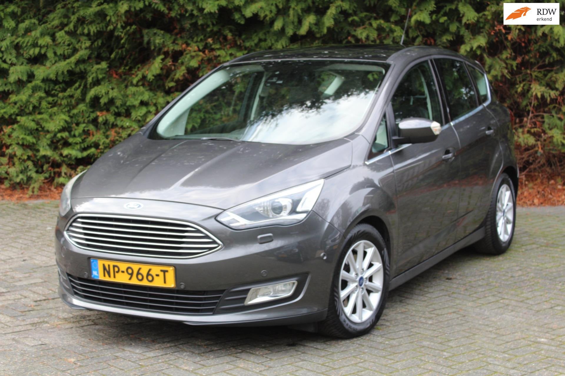 Ford C-MAX 2.0 TDCi Titanium 170PK Automaat | Parkeercamera, Auto's, Automatische klimaatregeling, Stof, Gebruikt, Euro 6