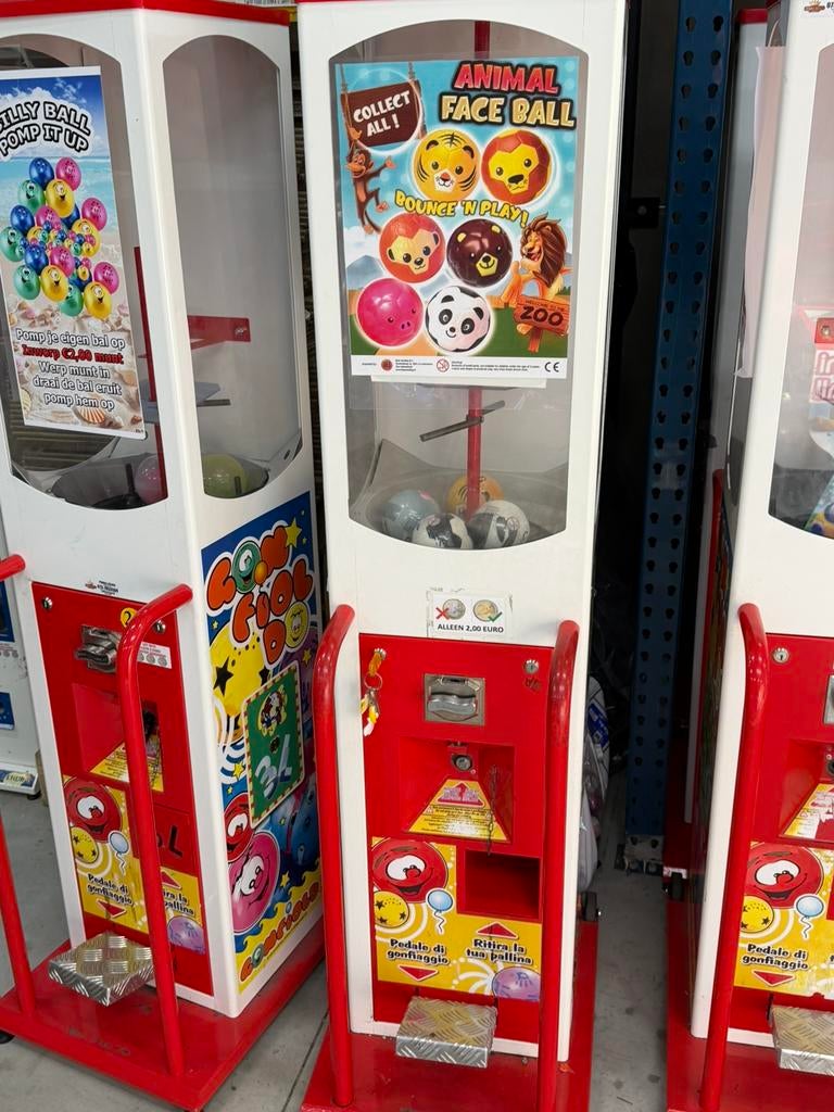 Ballen automaat op 2 euro inworp opblaas, Ophalen of Verzenden, Gebruikt