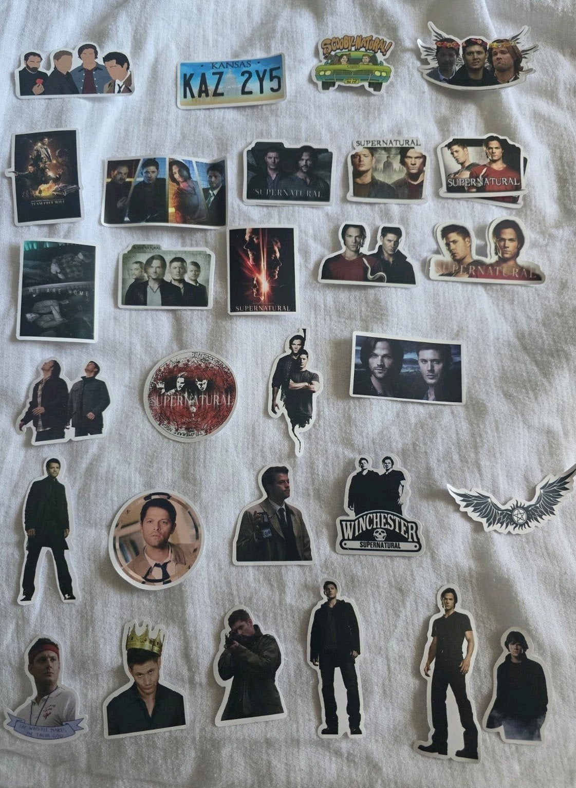 NIEUW Supernatural stickers: Sam, Dean, Castiel, Scooby etc, Ophalen of Verzenden, Nieuw, Meerdere stickers