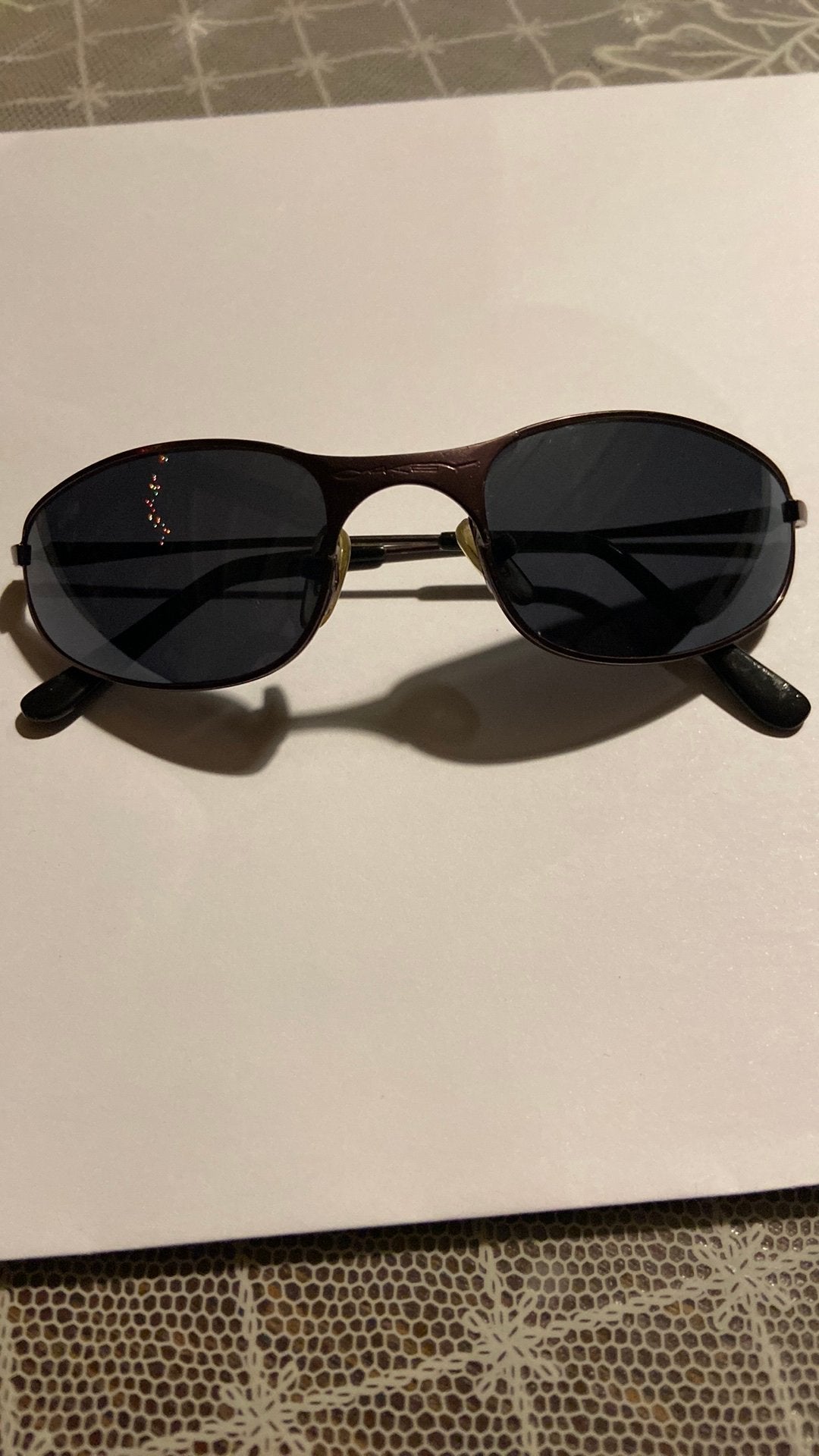 Zonnebril Oakley  A-wire copper bronze vintage, Zonnebril, Bruin, Ophalen of Verzenden, Zo goed als nieuw