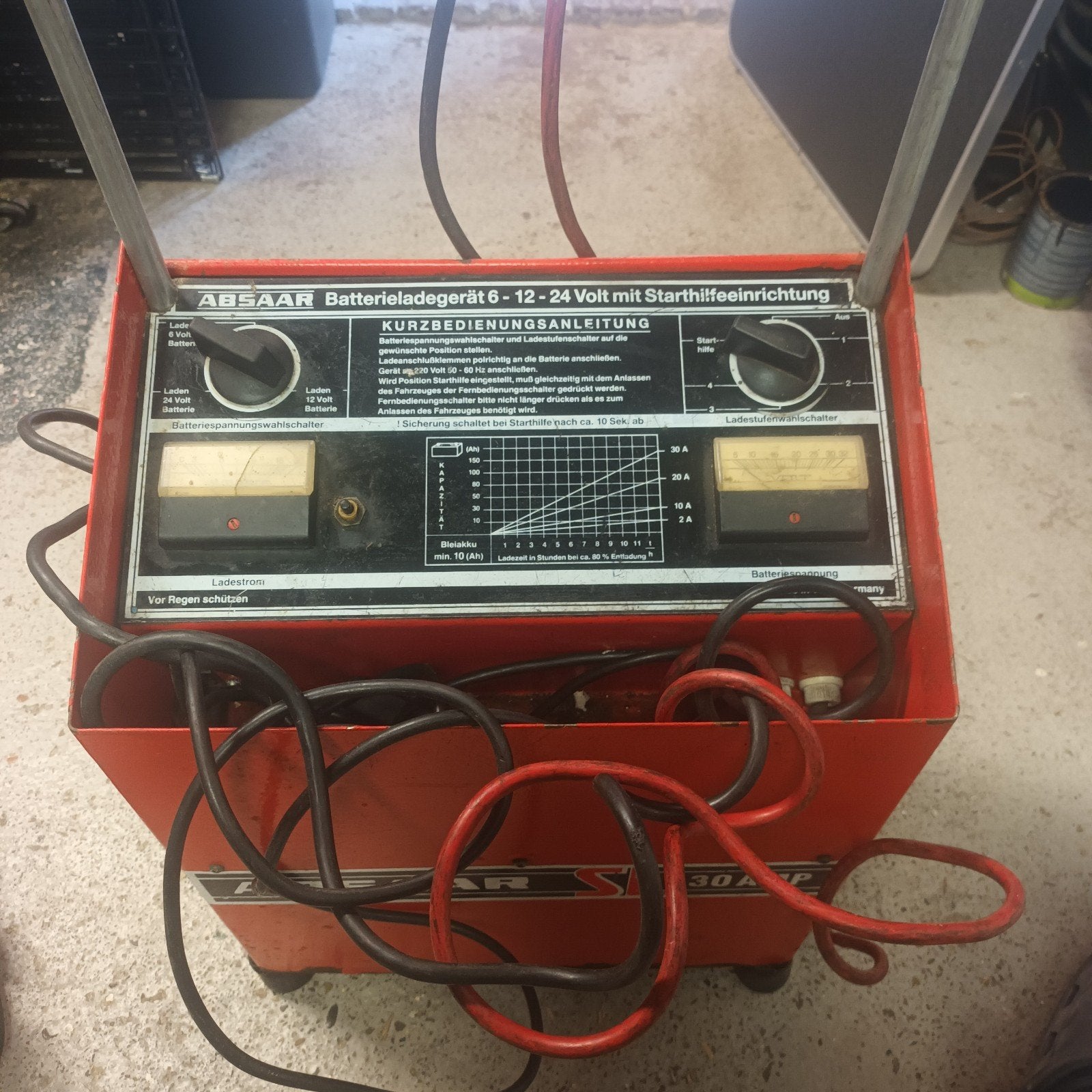Acculader 6/12/24V met Starthulp - Absaar SL 30 Amp, Ophalen of Verzenden