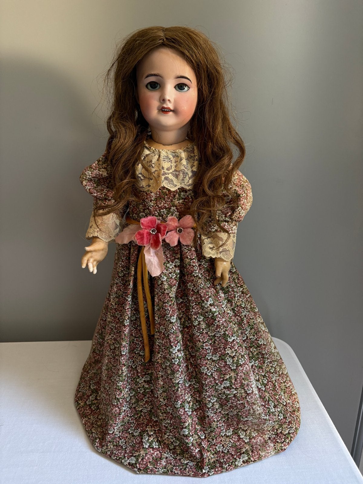Antieke SFBJ 301 Bebe Jumeau pop - 53 cm, Ophalen of Verzenden, Gebruikt, Pop