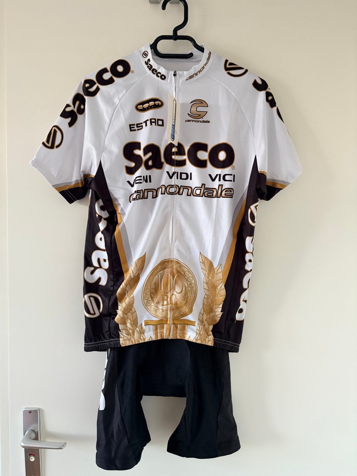 Cannondale Saeco Fiets Jersey met Broek - Nieuw, Heren, Nieuw, Ophalen of Verzenden, L