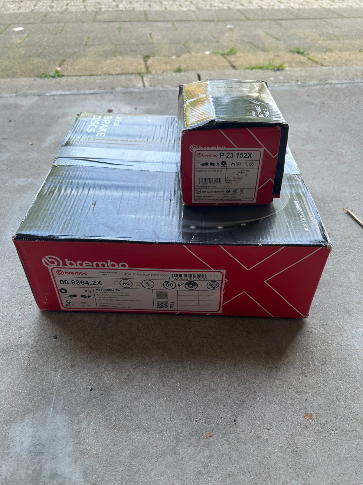 Brembo Xtra achterremschijven blokken – Alfa Romeo Giulietta, Auto-onderdelen, Ophalen, Nieuw, Alfa Romeo
