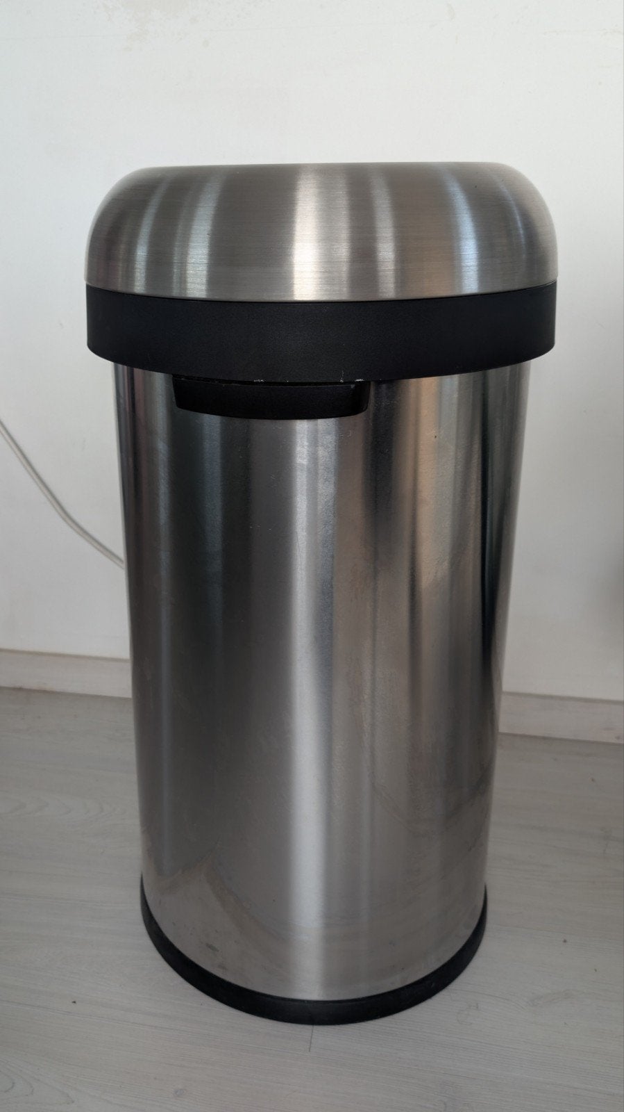 Simplehuman Bullet Open 60L RVS afvalbak – Design prullenbak, Ophalen, 50 – 75, Zo goed als nieuw, Rvs