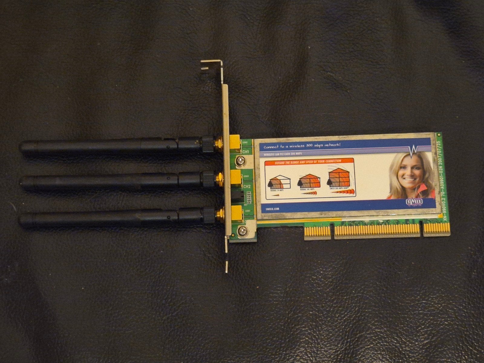 Sweex LW302 Wireless LAN PCI Card 300 Mbps, Ophalen of Verzenden, Gebruikt, Intern, Sweex