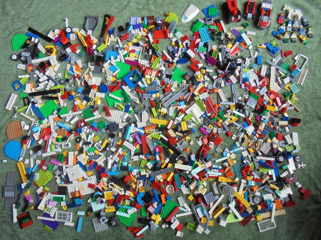 rest partij losse lego met poppetjes, Kinderen en Baby's, Speelgoed | Duplo en Lego, City, Lego, Inclusief minifiguren, Ophalen of Verzenden