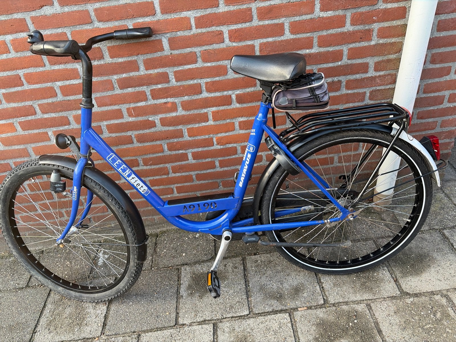 Batavus Leenfiets - Blauw, Gebruikt, Ophalen, Terugtraprem, Gebruikt, Batavus