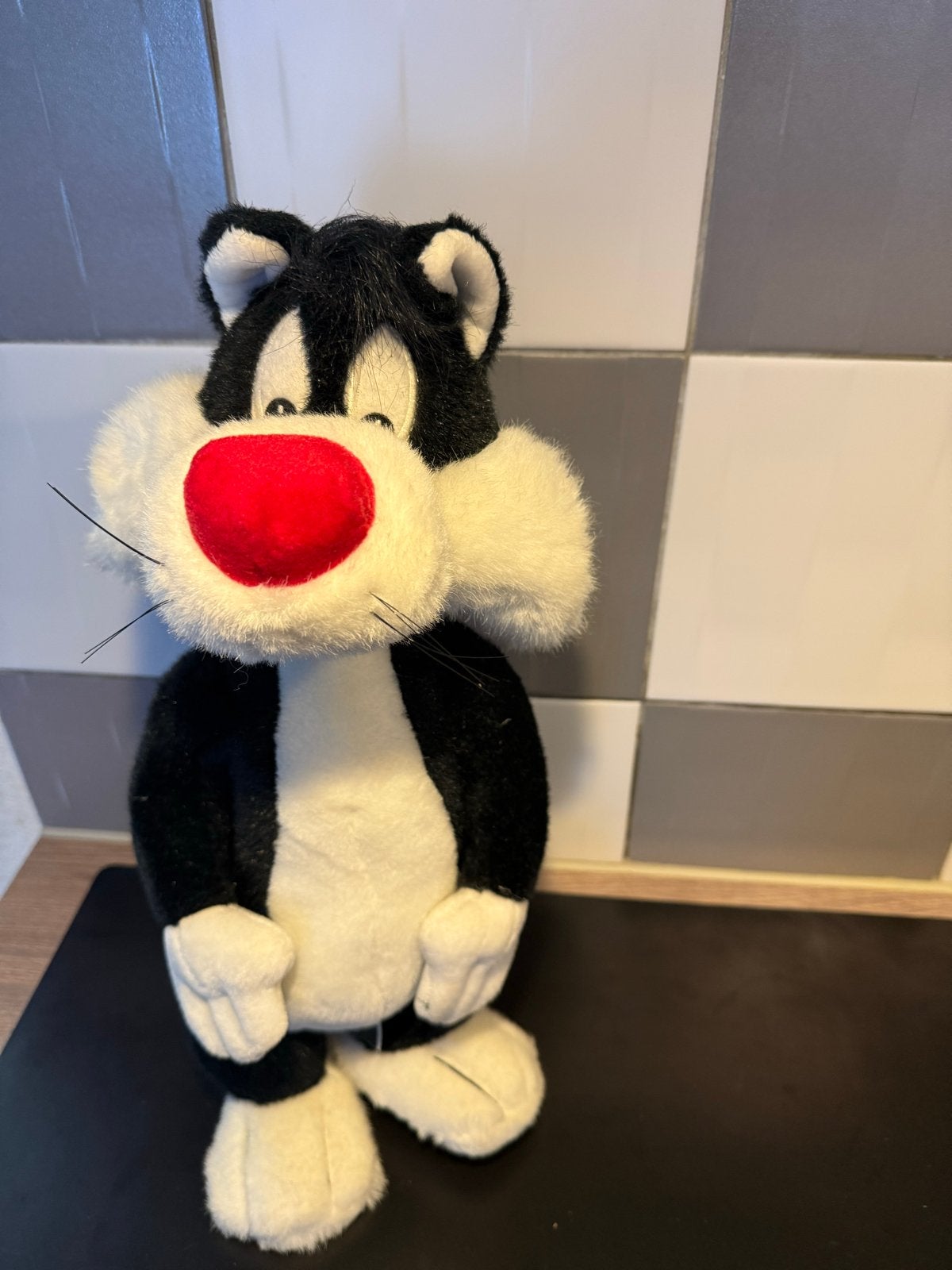 Ace Looney Tunes Sylvester de Kat Pluche Knuffel, Ophalen, Overige merken, Overige karakters, Zwart