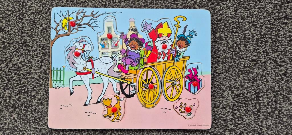 Superleuke houten Sinterklaas inlegpuzzel, Ophalen of Verzenden, Gebruikt