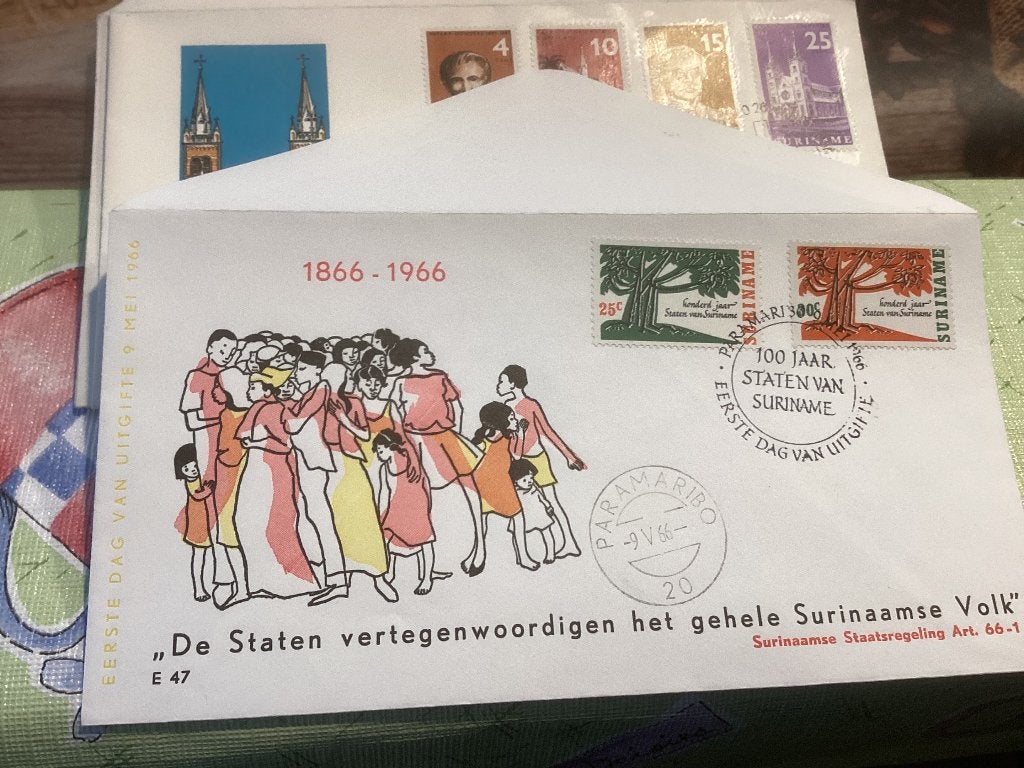 No4877 Suriname E47 Heb ook Nederland jaargangen fdc 1963, Postzegels en Munten, Ophalen, Onbeschreven, Rest van de wereld