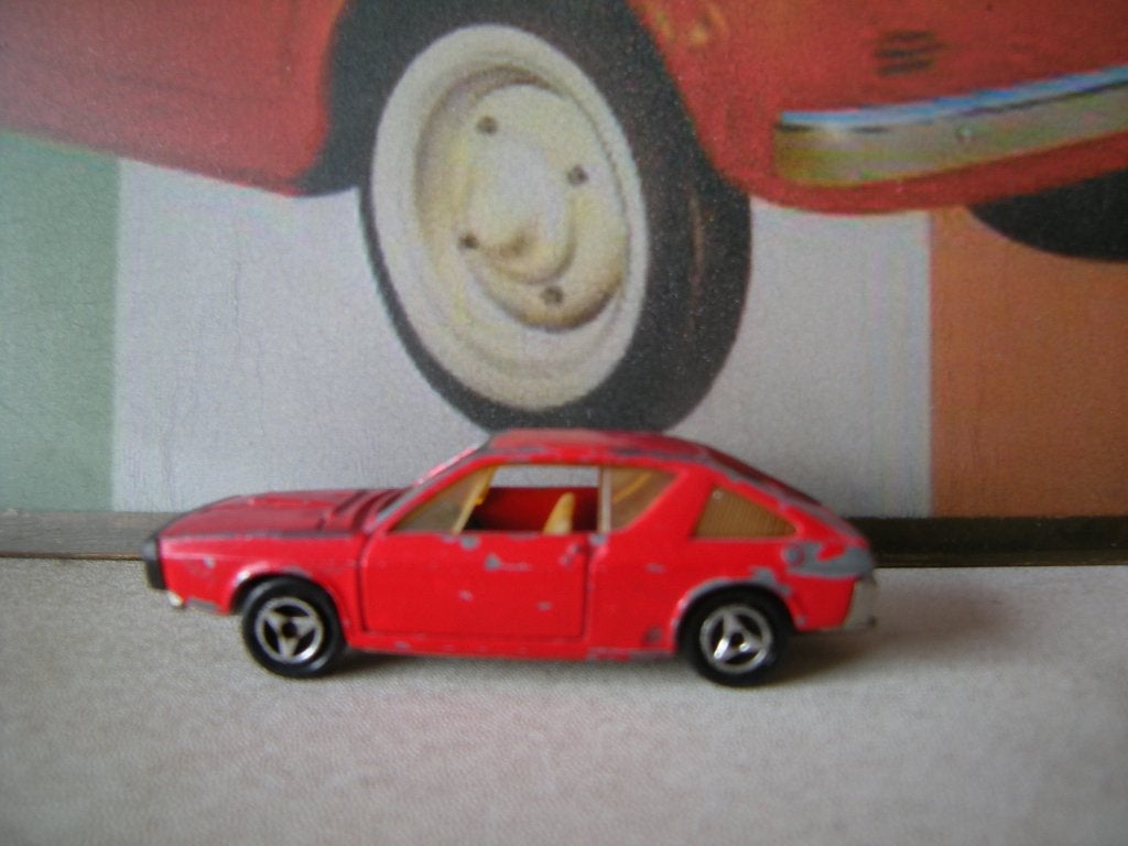 majorette renault 17 ts  rood, Ophalen of Verzenden, Gebruikt, Auto