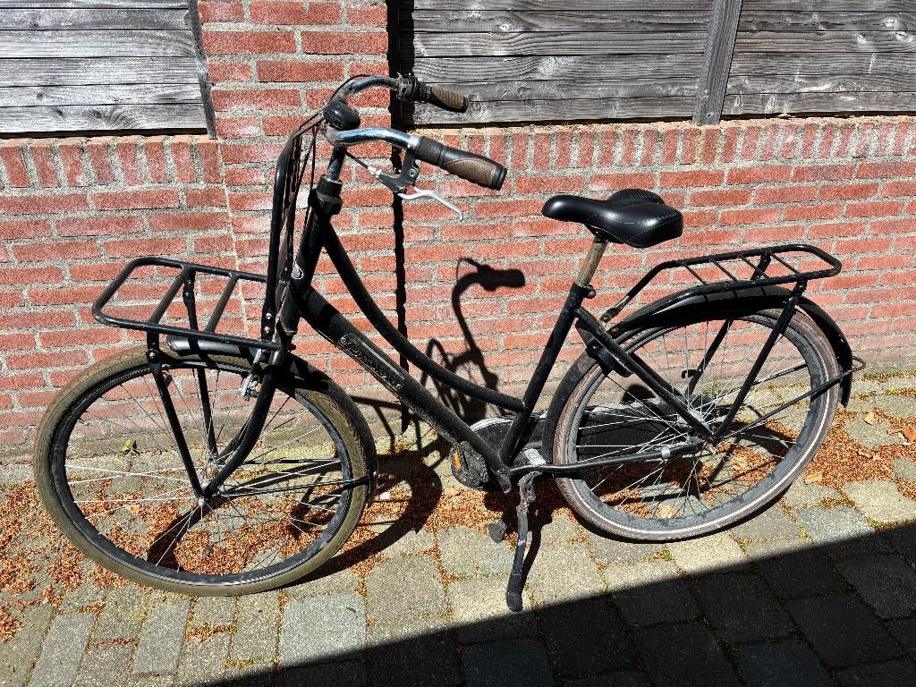Transportfiets damesmodel (Popal), Fietsen en Brommers, Fietsen | Dames | Damesfietsen, Gebruikt, Velgrem, Versnellingen, 50 tot 53 cm