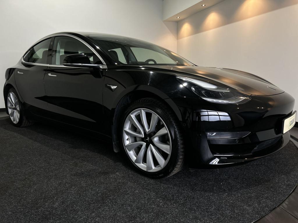 Tesla Model 3 Long Range AWD 75 kWh (bj 2019, automaat), Auto's, Tesla, 530 km, 462 pk, Zwart, Origineel Nederlands