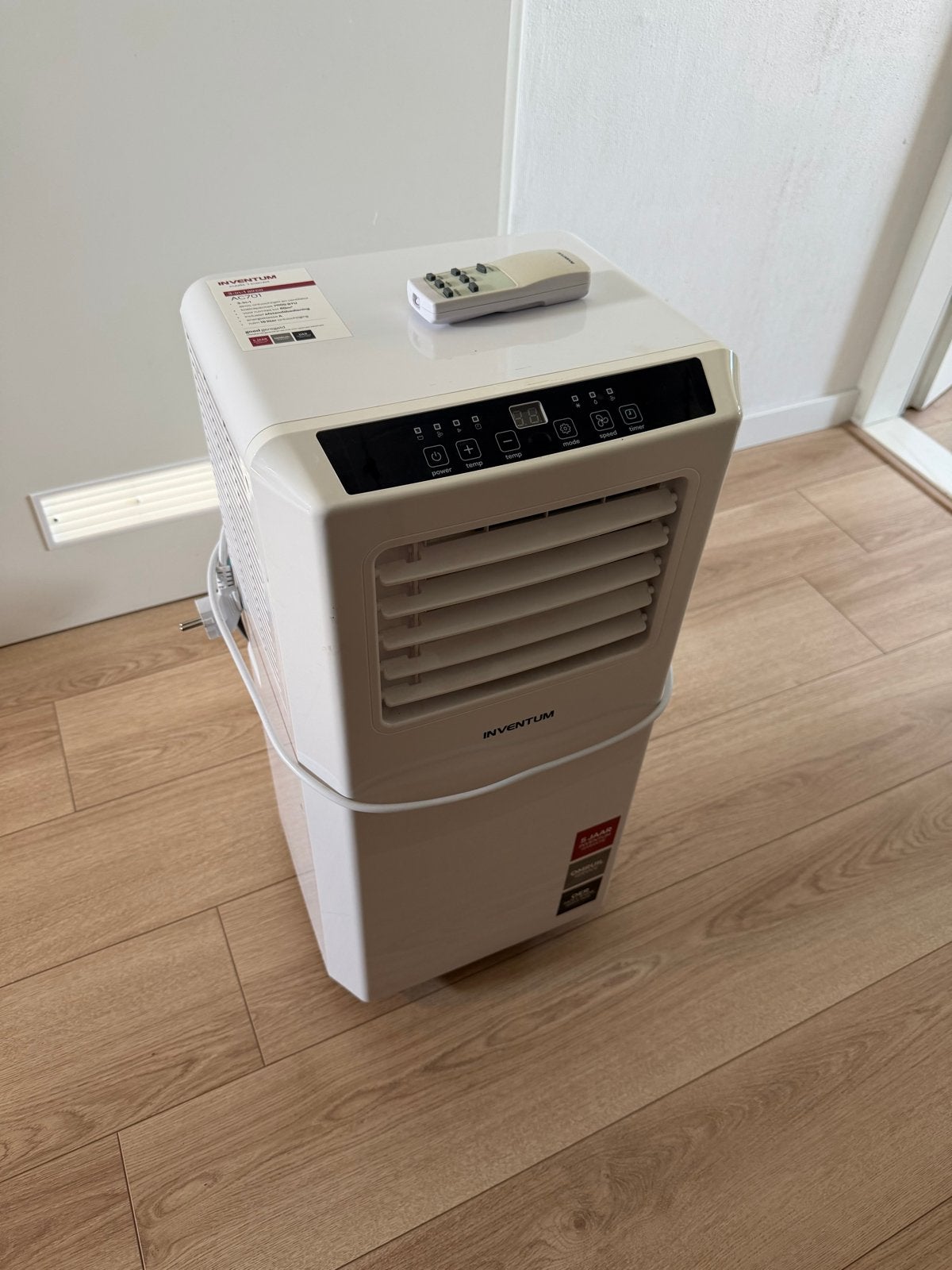 Inventum AC701 Mobiele Airco, Ophalen, Minder dan 60 m³, 3 snelheden of meer, Zo goed als nieuw