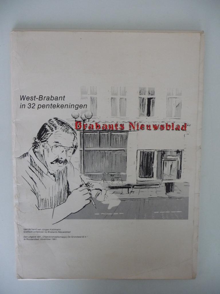 24 pentekeningen JURGEN KATZMANN - West - Brabant (1981), Ophalen of Verzenden