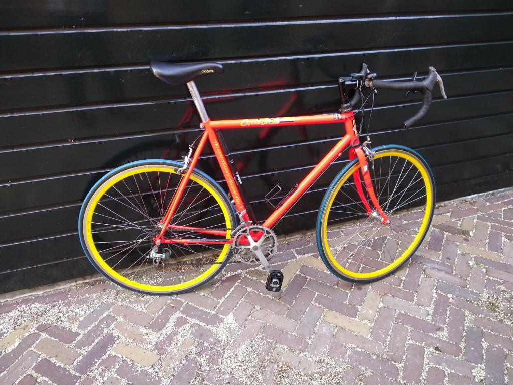 Stalen racefiets en andere fiets onderdelen, Fietsen en Brommers, Gebruikt, Heren, 57 tot 61 cm, Ophalen