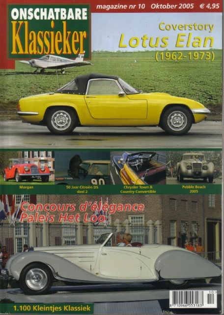 OK 10 2005 : Lotus Elan - Citroen DS - Morgan - Chrysler, Ophalen of Verzenden, Gelezen, Algemeen
