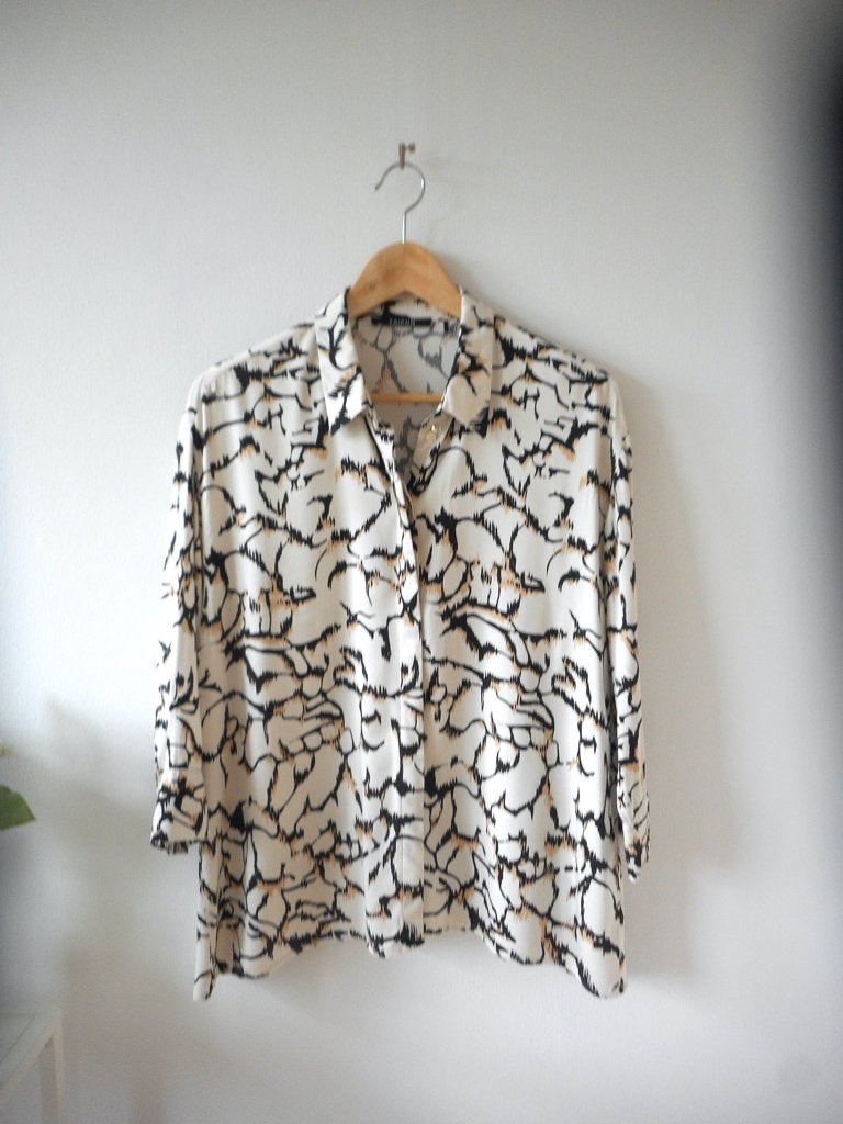 Blouse van Taifun, maat 40, Kleding | Dames, Maat 38/40 (M), Beige, Ophalen of Verzenden, Zo goed als nieuw