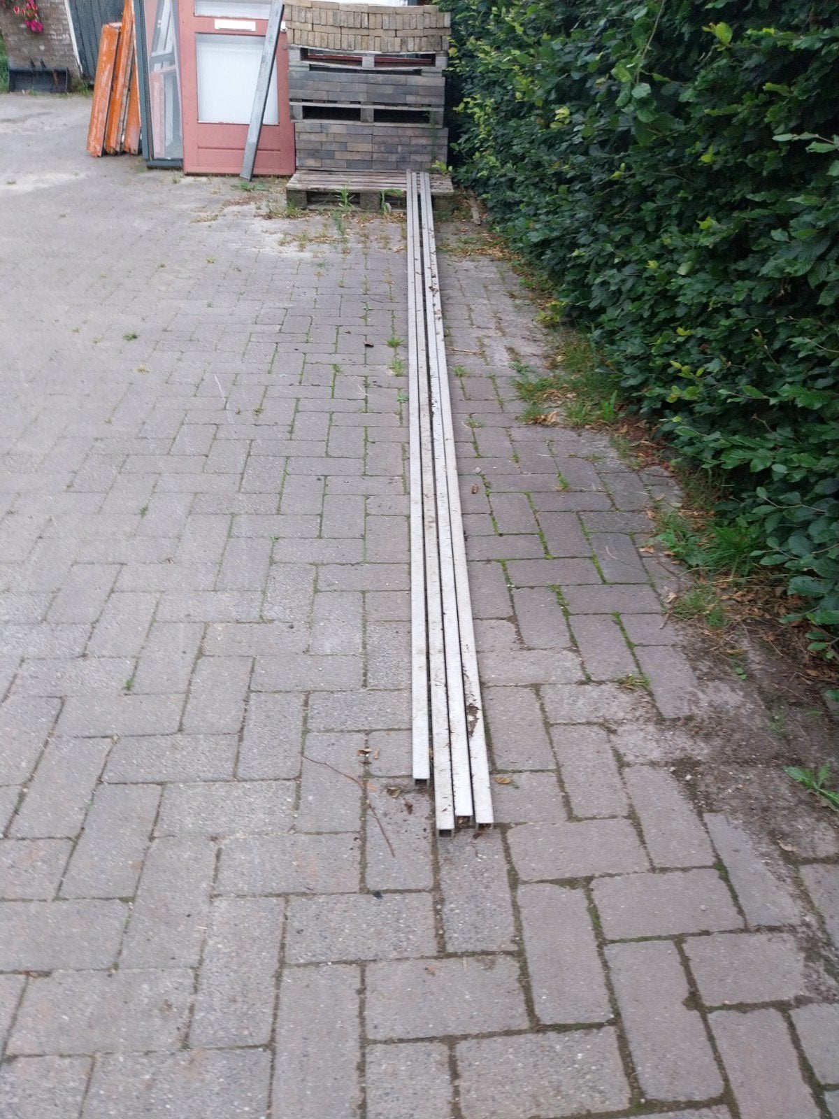 Aluminium koker 30x30x3 - 4 lengtes van 6 meter, Ophalen, Nieuw, Aluminium