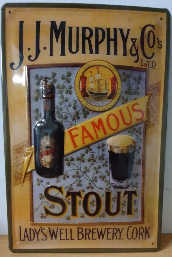 Murphy's en Co stout relief reclamebord van metaal wandbord, Verzamelen, Reclamebord, Info@deconoord.nl, Deco Noord, Nieuw