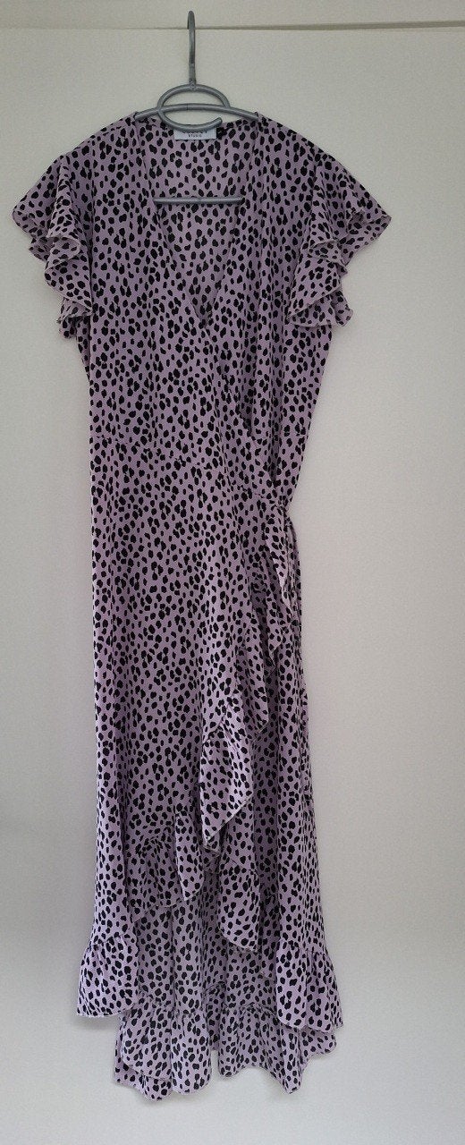 Paarse lange print jurk Costes - maat S, Kleding | Dames, Paars, Ophalen of Verzenden, Zo goed als nieuw, Costes