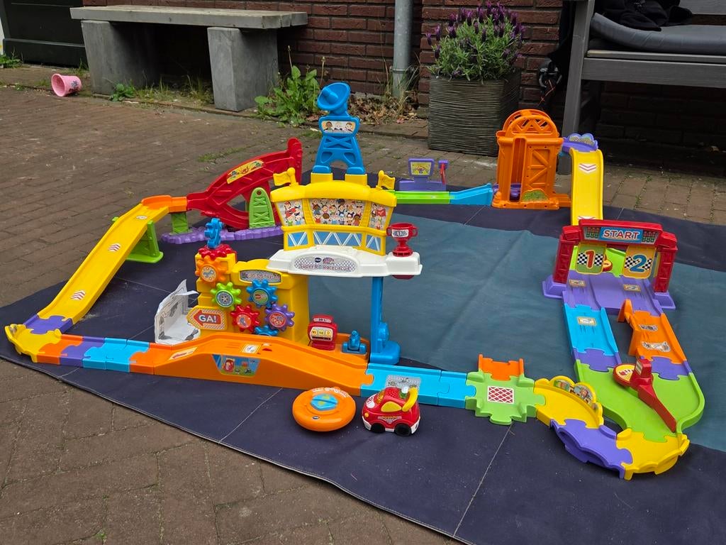 VTech Toet Toet Auto Super RC Racecircuit, Zelf te bouwen, Elektrisch, Ophalen, Overige merken