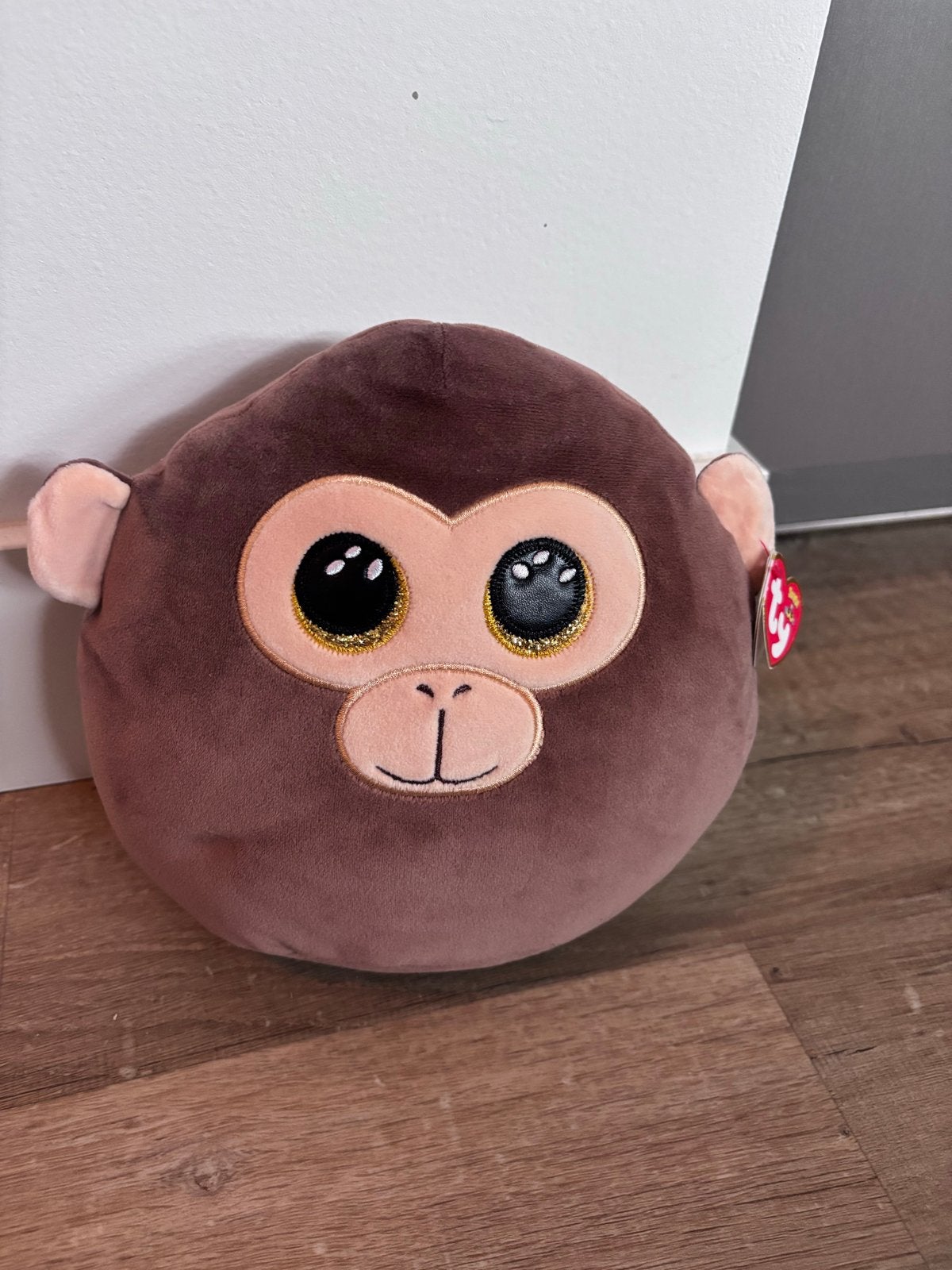 Nieuwe Ty Squish-a-Boos Dondon Aap Knuffel met Kaartje, Nieuw, Ophalen of Verzenden, Met label, Bruin