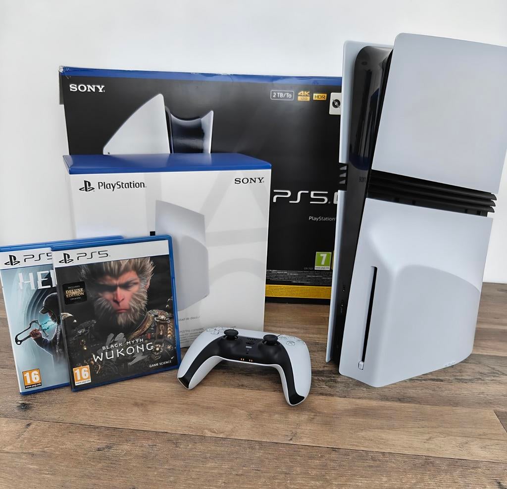 PS5 Pro 2TB + Disk Drive met 2 Games + GARANTIE!, Spelcomputers en Games, Spelcomputers | Sony PlayStation 5, Ophalen of Verzenden