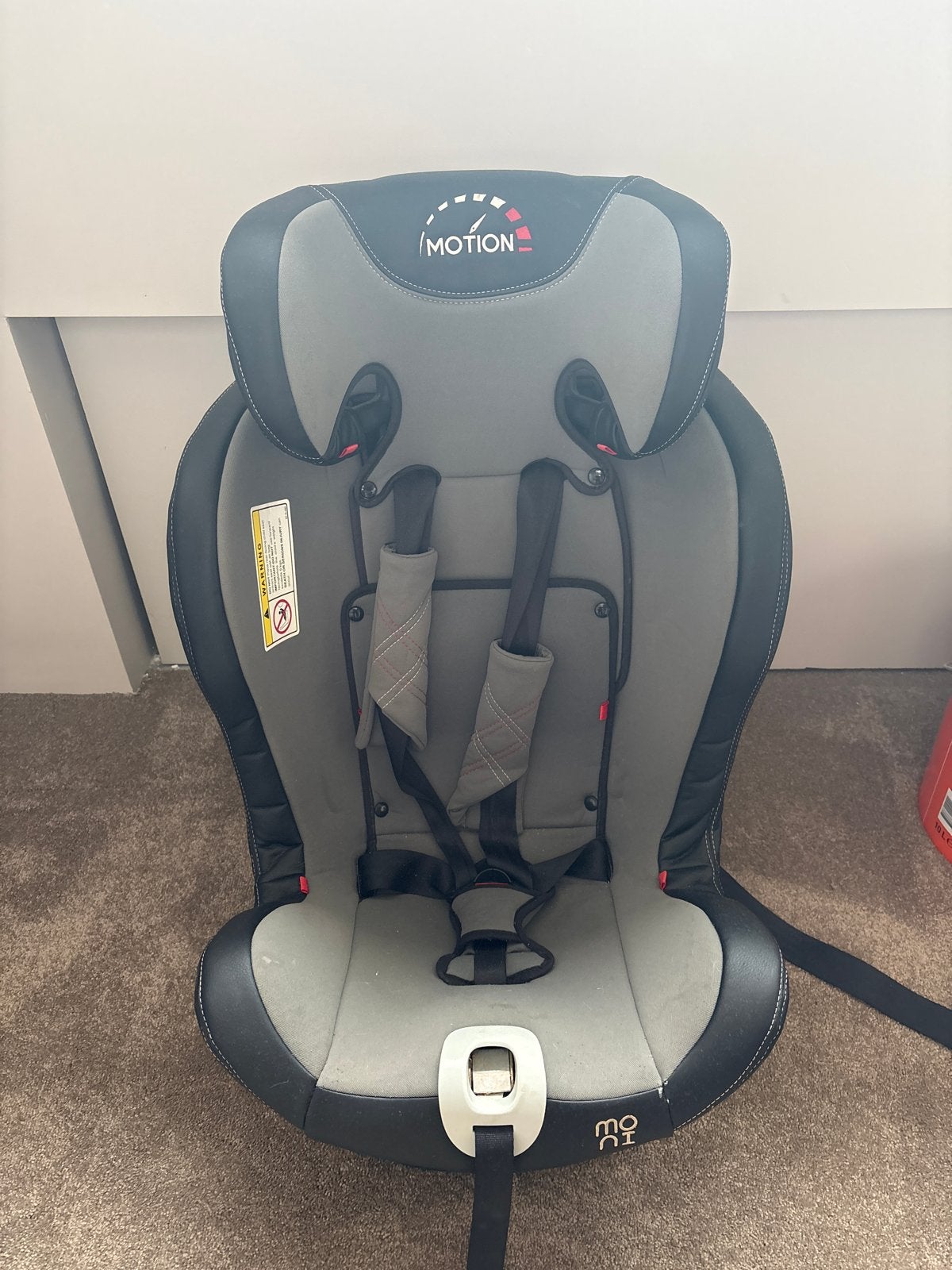 Moni Motion 360 autostoel met Isofix, Overige merken, Gebruikt, 0 t/m 18 kg, Verstelbare rugleuning