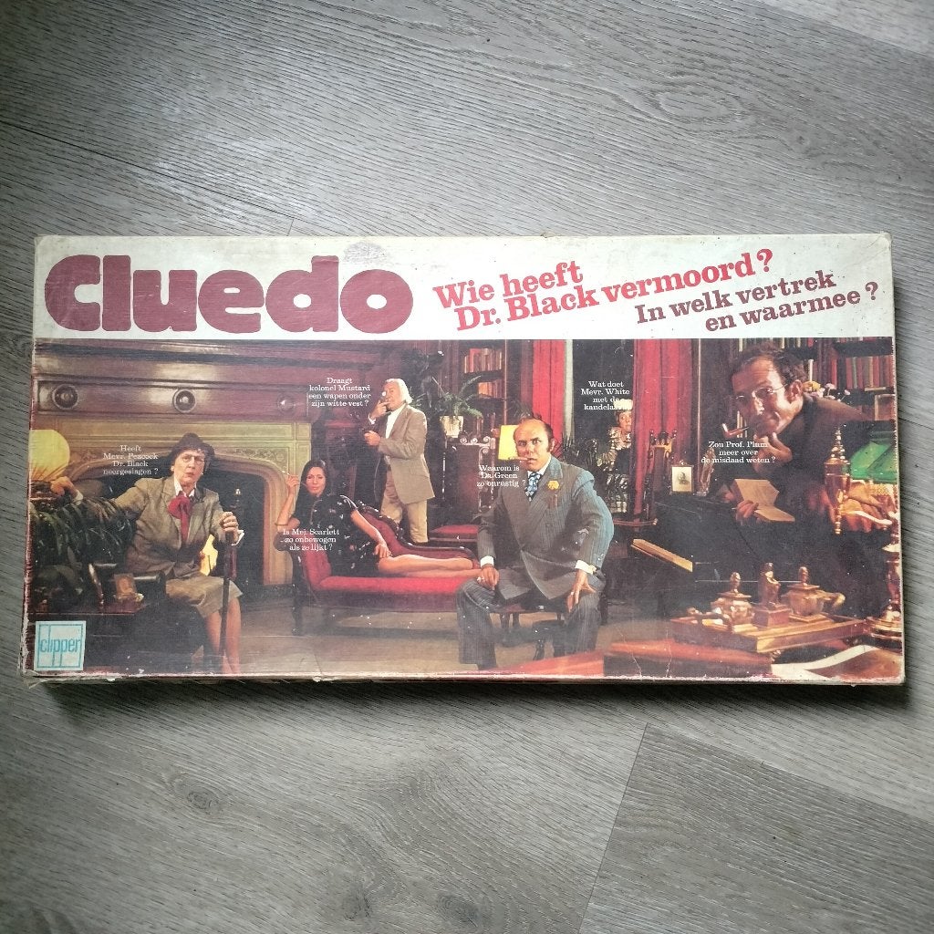 Cluedo, Vijf spelers of meer, Ophalen of Verzenden, Gebruikt, Clipper