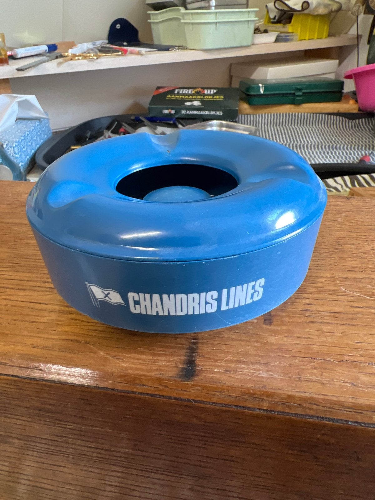 Vintage Chandris Lines Asbak - Made in England, Verzamelen, Ophalen of Verzenden, Gebruikt, Asbak