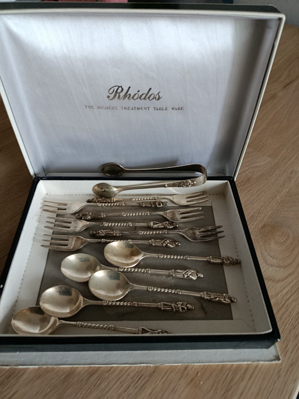 VERZILVERDE VORKJES EN LEPELTJES, Ophalen, Zilver