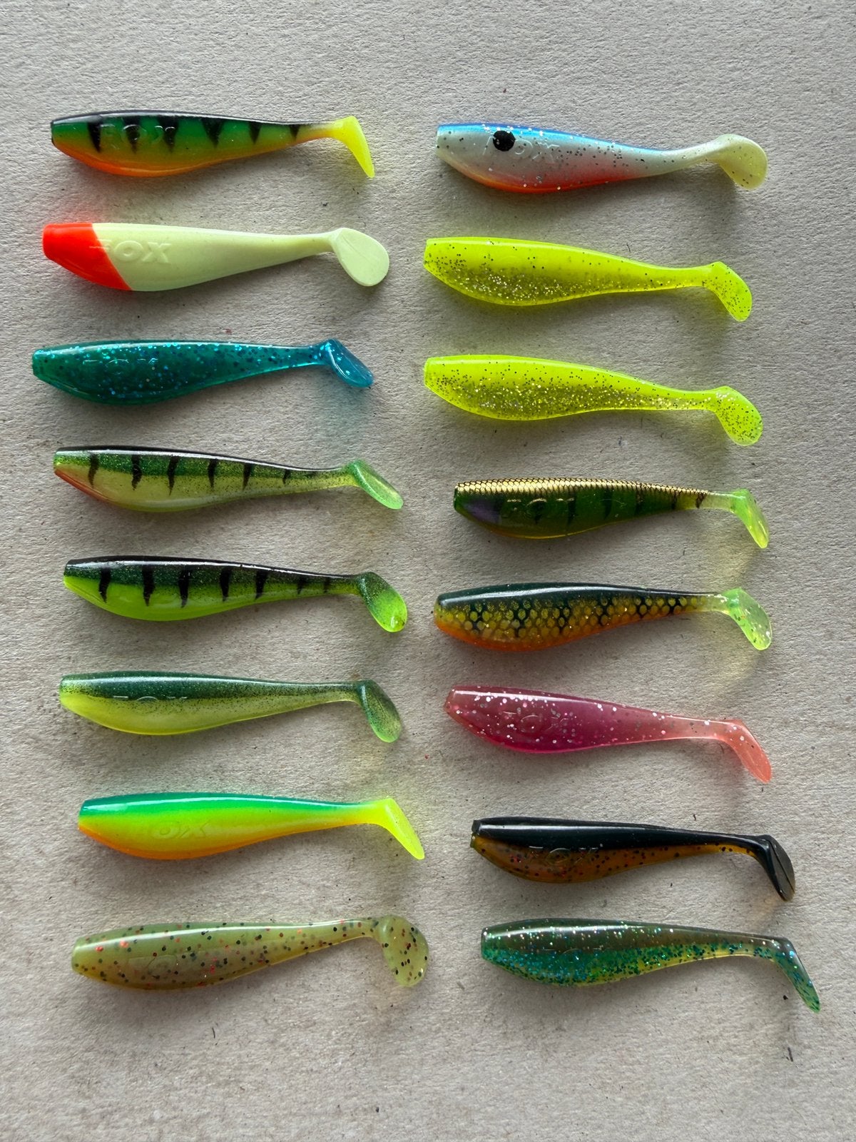 16x FOX Rage softbaits 7-8 cm verschillende kleuren, Ophalen of Verzenden, Nieuw, Overige typen